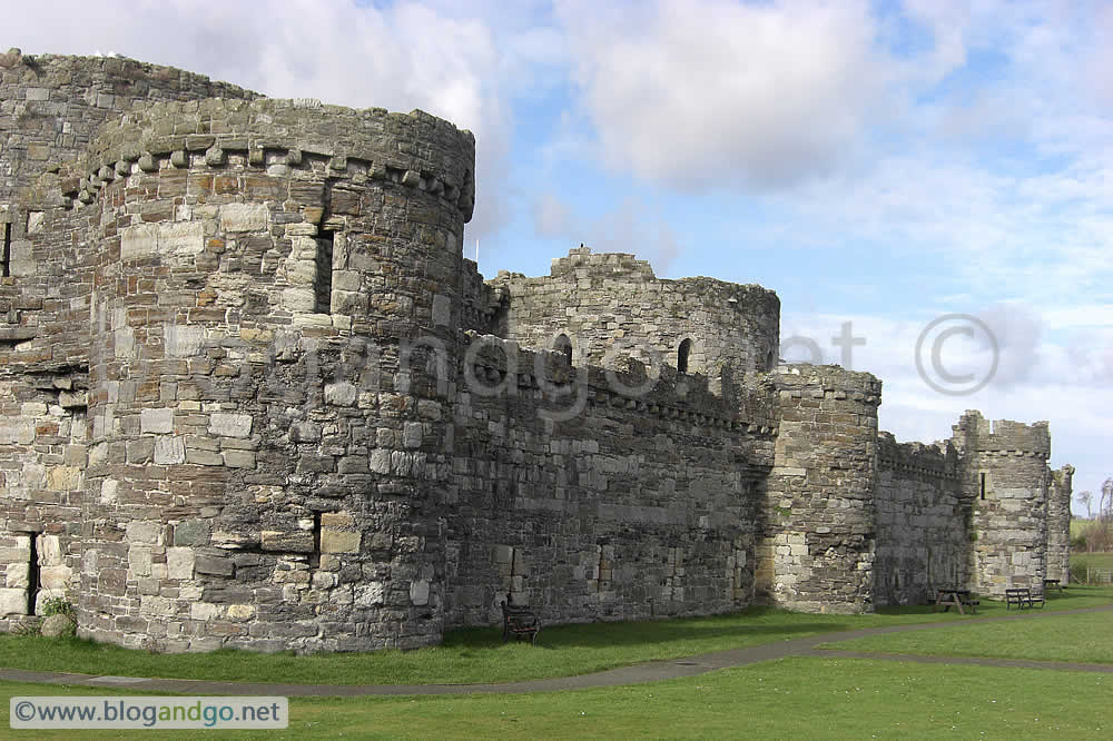 Beaumaris Castle - Outer wall